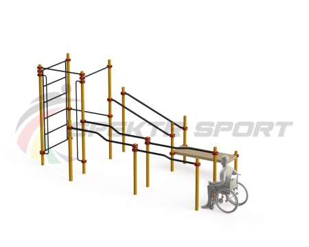 Купить Спортивный комплекс для инвалидов-колясочников WRK-D16_76mm в Плавске 